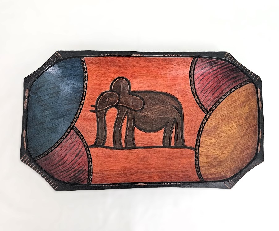 Wooden Elephant Tray 1